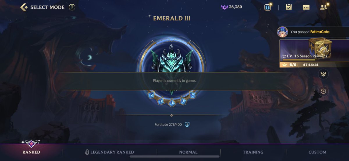 adrian_adba's tweet photo. @wildrift i think my wild rift is bugging I try to play but a message keeps popping up it says I’m already on a game but I’m not, I’ve tried logging out and didn’t work https://t.co/wsKi3HePZb