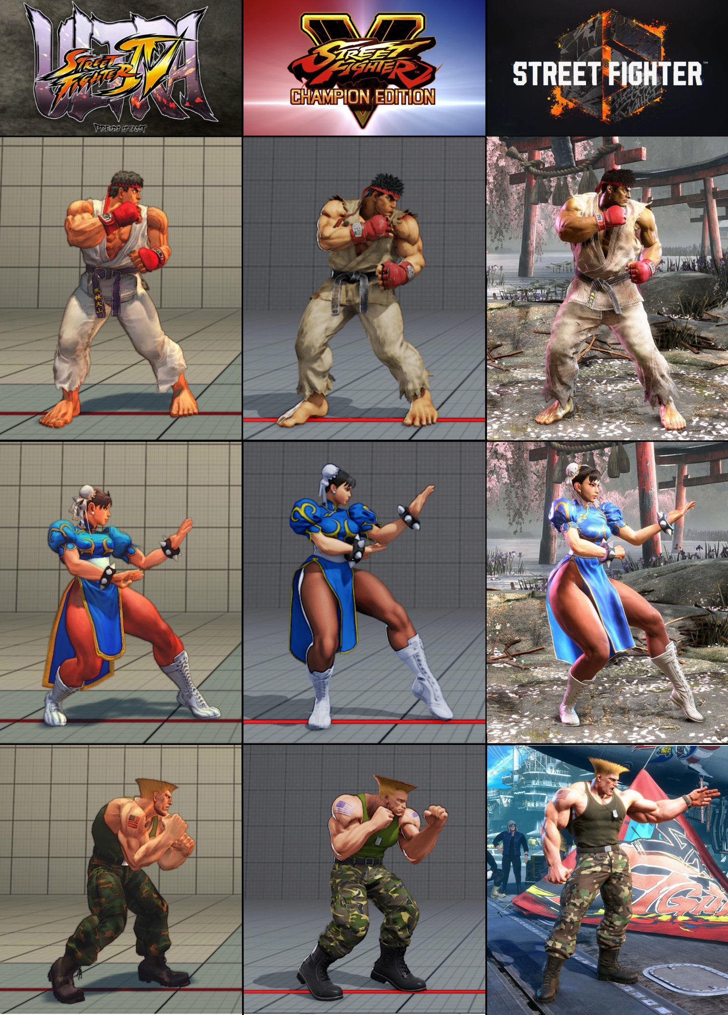 FGC Daily - Street Fighter 6 - Cammy Comparison🧐 She has a sharper jawline  and looks more adult now