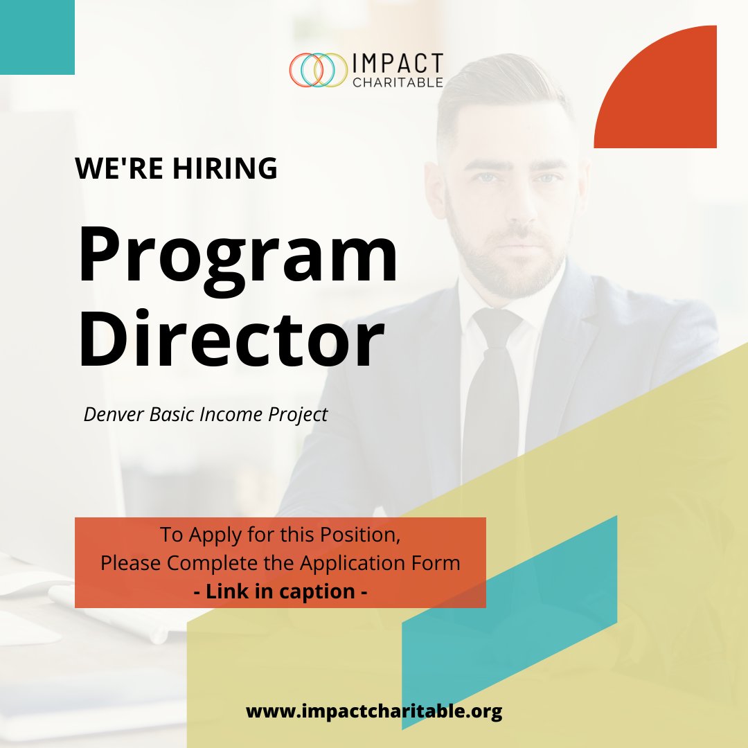 🙌🏽Join the team supporting the Denver Basic Income project as Program Director.  

🔴Learn more of the requirements that this position needs:
idealist.org/en/nonprofit-j… 

🔴Apply at the link: 
forms.gle/FyHf3iLR3TzZkG…