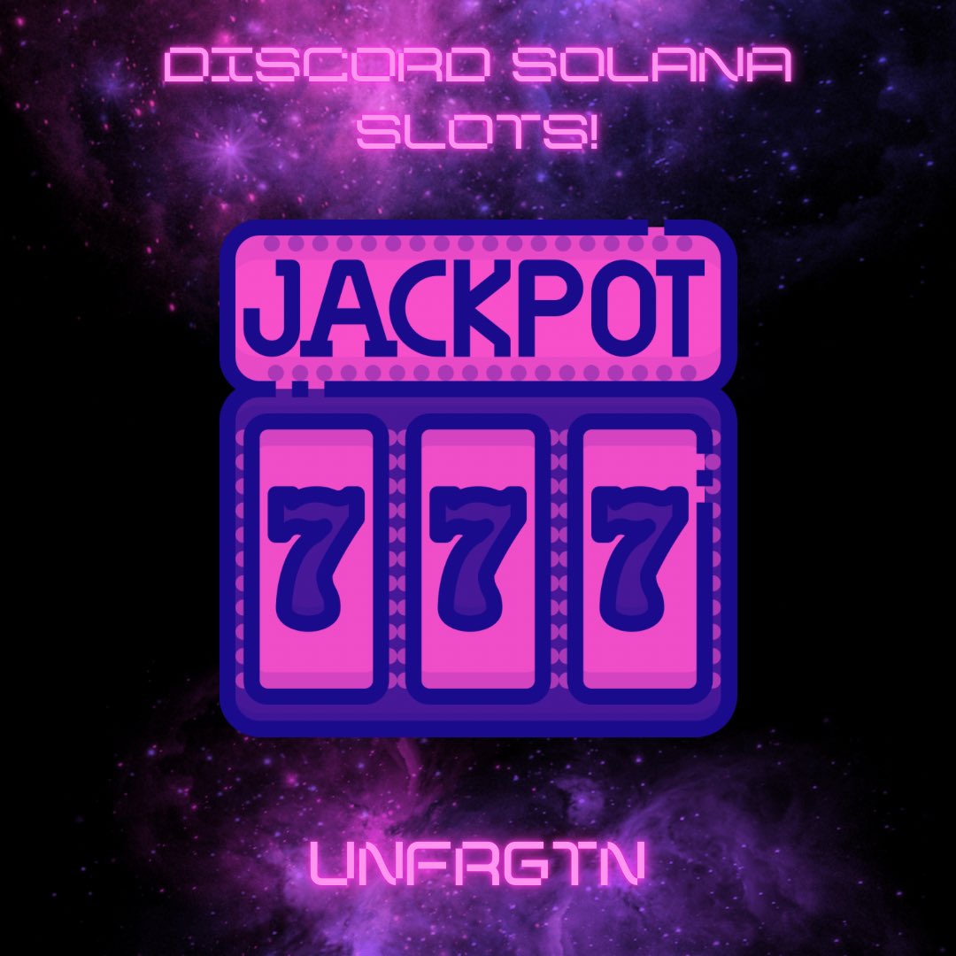 Vegas has entered the chat! The very first Solana Slots on Discord! Hop in on discord and hit that jackpot!

(p.s: what happens in Vegas stays in Vegas)

#solana #SolanaNFT #nft #nftcollector