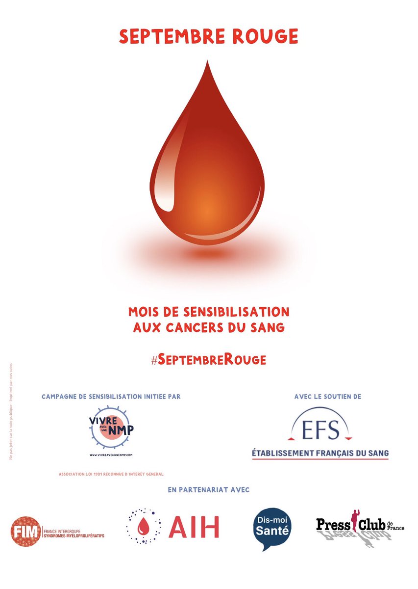ktourmente's tweet image. Hyper heureuse de pouvoir vous annoncer que la @Ville2Biarritz accompagnera la première édition de #SeptembreRouge mois de sensibilisation aux cancers du sang, initiée par @VivreAvecUneNmp 🩸
Merci @BtzMaider 😊