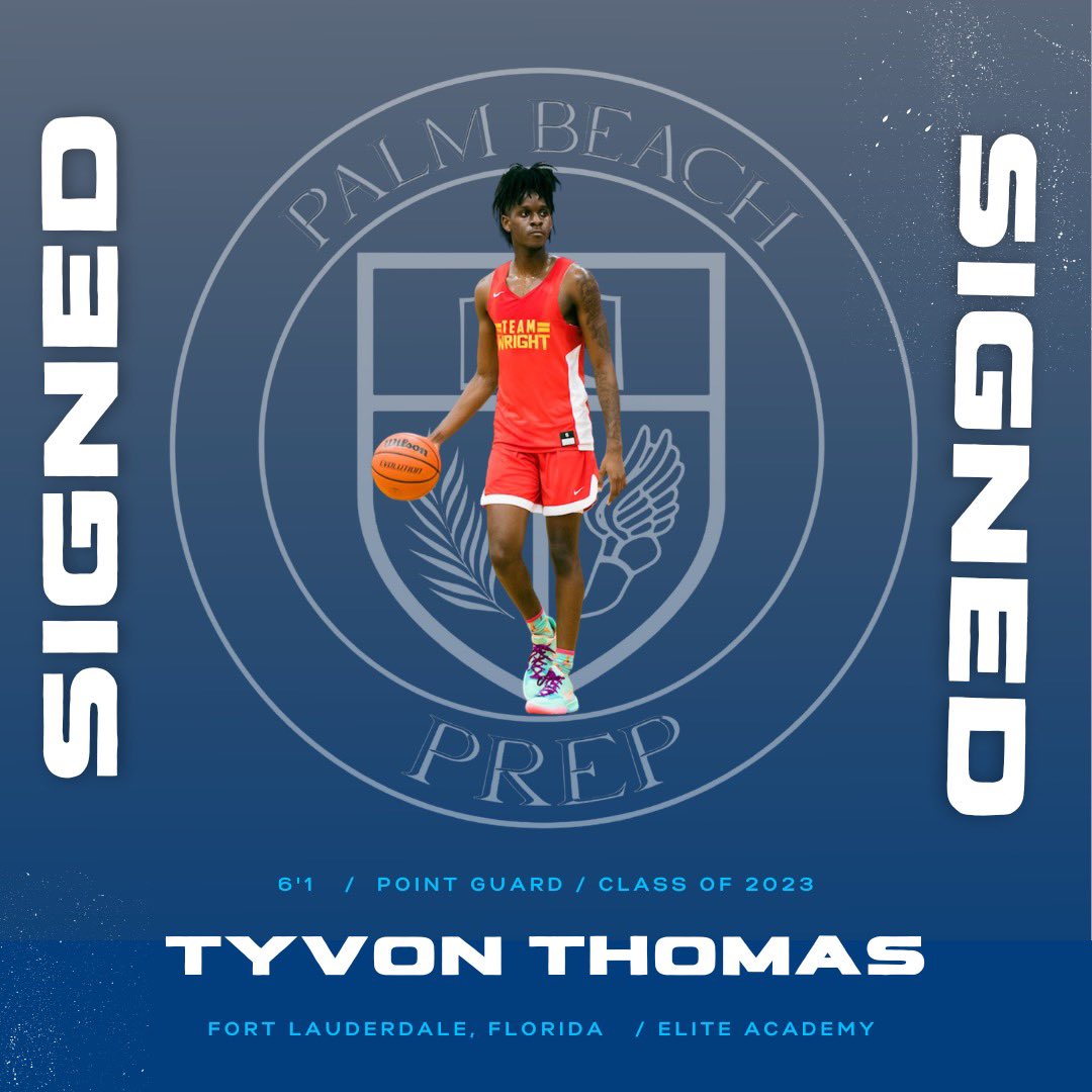 We’d like to officially welcome Tyvon Thomas to the Palm Beach Prep Family ❗️🦈 Ty is a super crafty 3 level scorer with great court vision and feel for the game❗️ Above all else Ty is a leader and a winner, we’re very excited to have him as a member of our program❗️