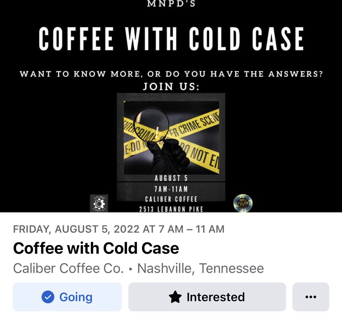 jasondotnews's tweet image. Y’all I hold @MNPDNashville to the fire often and without apologizes, but this honestly sounds crazy cool. Sure they’re after leads and a list of who shows up as looky-loo’s 😂 but these folks are the some of the best I’ve ever met at #MNPD #ImGoing #MakeAPodcast!