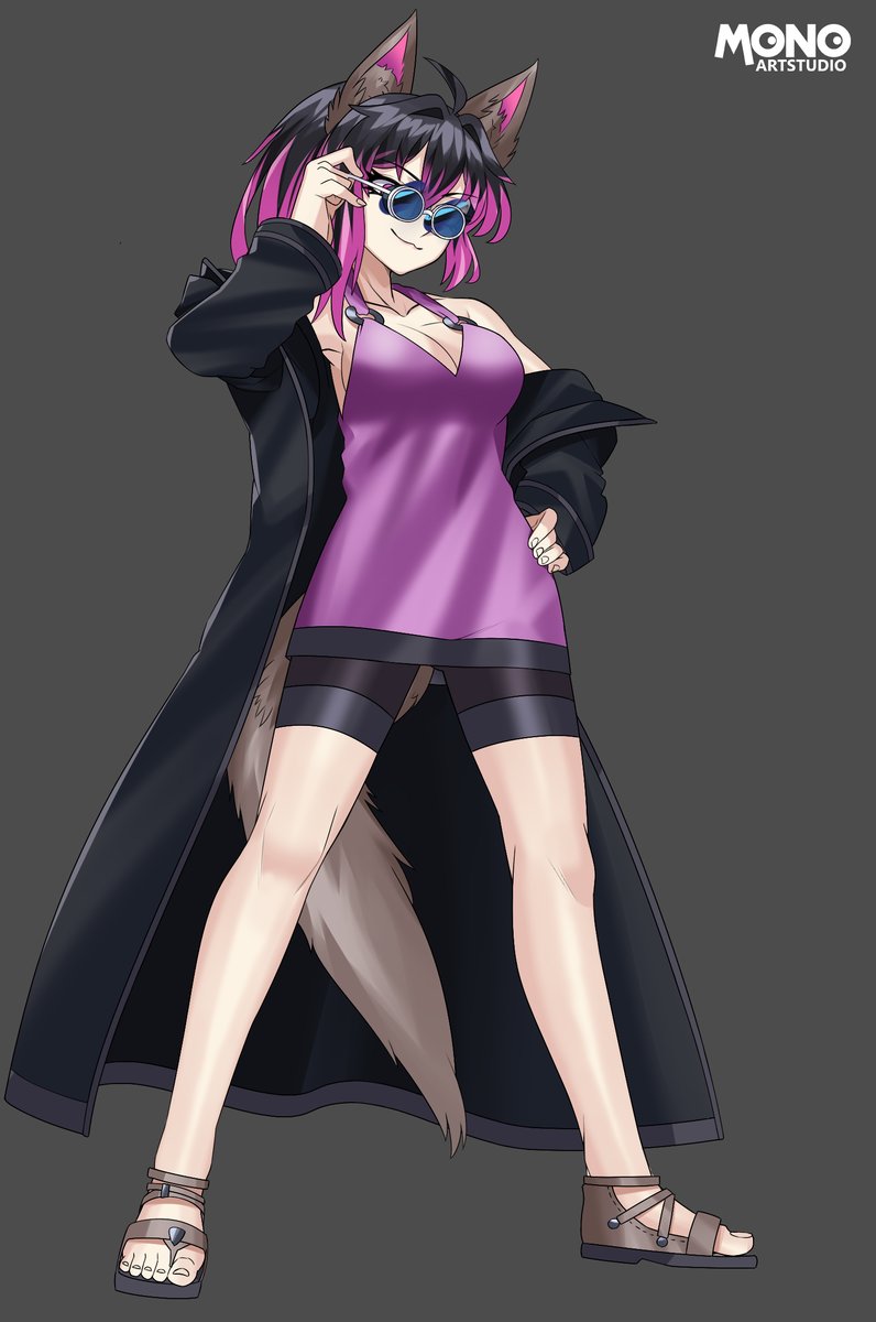 FlailingFox's tweet image. Belladonna is a lycanthrope due to an affliction on her father's side; This is her more humanoid form with her father's glasses!
Art - fiverr.com/monoartstudio