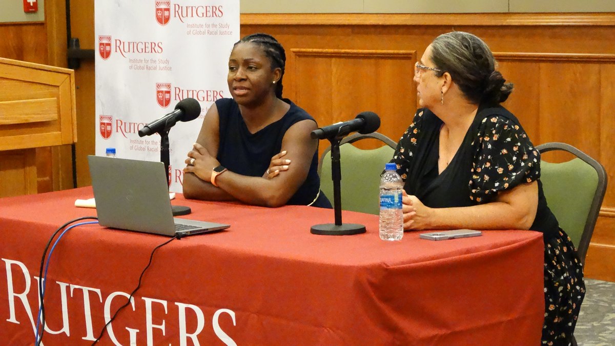 ISGRJRutgers's tweet image. Last night's #poetsandscholars2022 closing event with Michelle Stephens, @AnnaBranchPhD &amp;amp; @DawneMouzon delved further into what we can learn by bringing humanists, social scientists &amp;amp; researchers together to unpack &amp;amp; disrupt #structuralracism to create #equitablehealth outcomes.