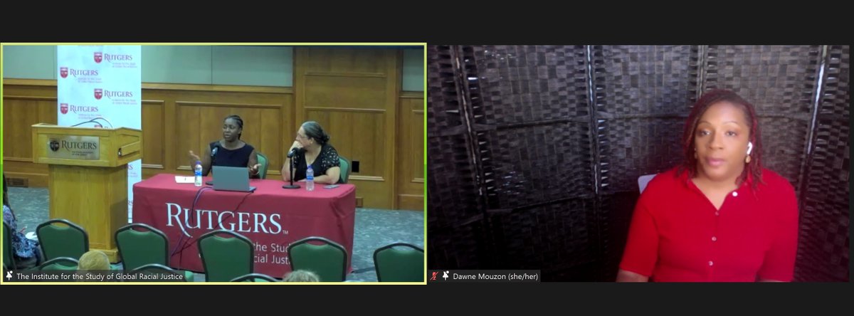 ISGRJRutgers's tweet image. Last night's #poetsandscholars2022 closing event with Michelle Stephens, @AnnaBranchPhD &amp;amp; @DawneMouzon delved further into what we can learn by bringing humanists, social scientists &amp;amp; researchers together to unpack &amp;amp; disrupt #structuralracism to create #equitablehealth outcomes.