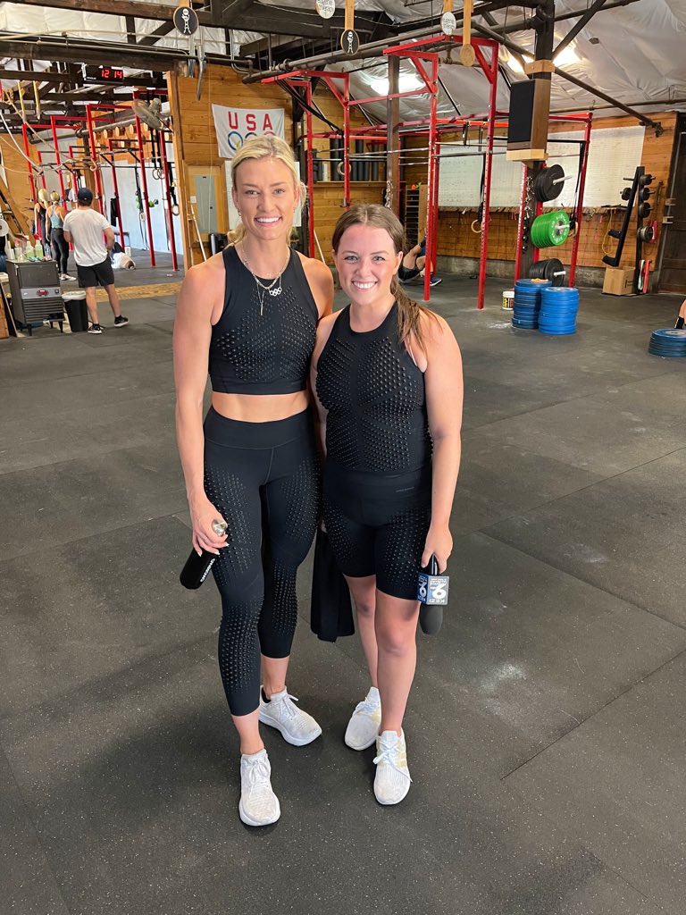 Got to workout alongside Olympic Heptathlete <a href="/Annie_Kunz/">Annie Kunz</a> this morning wearing <a href="/omorpho_fit/">OMORPHO</a>! Story airs tonight on KEZI at 6:30. I guarantee you’ll get a laugh…