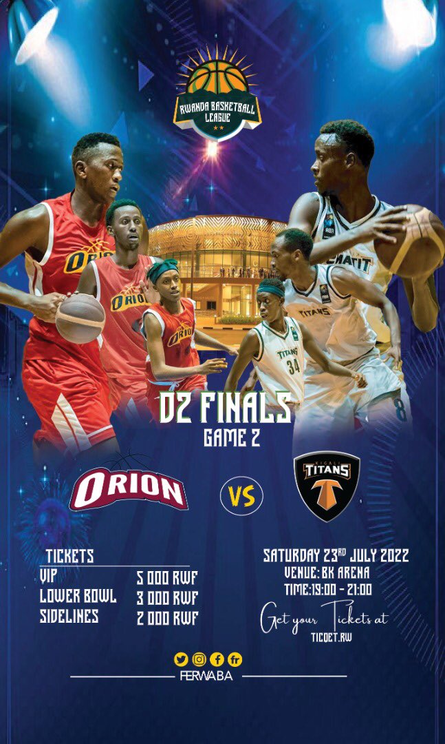 #RBL

<a href="/Ktitansbbc/">KIGALI TITANS BBC</a> 73-70 <a href="/orionbbc/">Orion Basketball Club</a> 

We have a Game Two tomorrow to see who’s the best in Division two at 7PM. 

Get yourself a ticket on ticqet.rw 

🔥🔥🔥