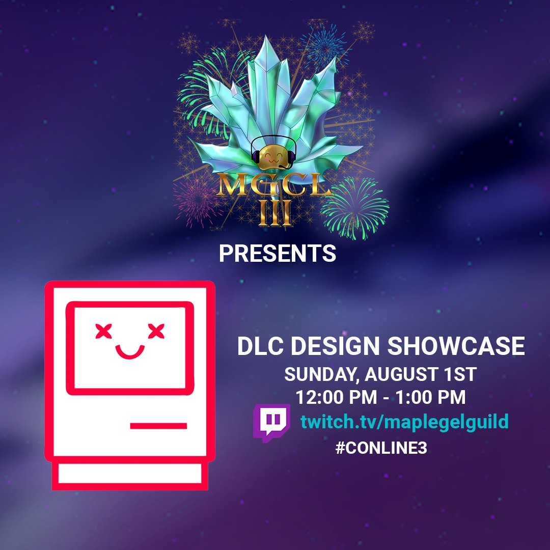 maplegelcon's tweet image. The DLC Design Showcase is all about leaning into our love of costumes by showing off our own designs! #MGC #Conline #DLC #Design