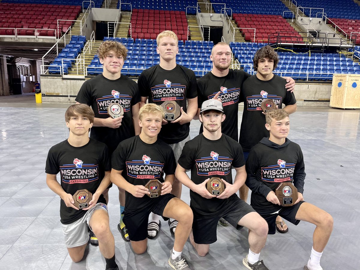 Junior Greco-Roman All-Americans
🥇🛑 Max Ramberg (220)
🥈 Brayton Casey (106)
🥉 Ian Smith (195)
4th - Gunnar Hamre (138)
4th - Charles Meudt (106)
5th - Rhett Koenig (132)
5th - Corbin Ramos (145)
8th - Tyler Haydon (170)