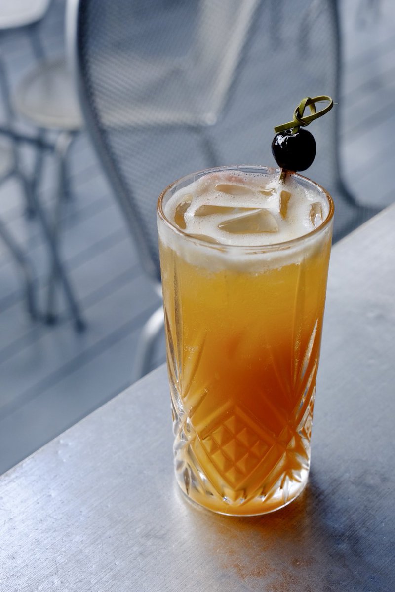 thepilot_to's tweet photo. A new addition to our cocktail menu… Harveys Punch!
•
Harveys Bristol Cream sherry, Luxardo, orange juice, lemon juice, bitters.
•
•
•
#thepilot #cocktails #TheFlightDeck #summmerpatio #toronto #yorkville #patio #patiotoronto #patioyorkville #summer #drinks #picoftheday https://t.co/XkDriRWdfP