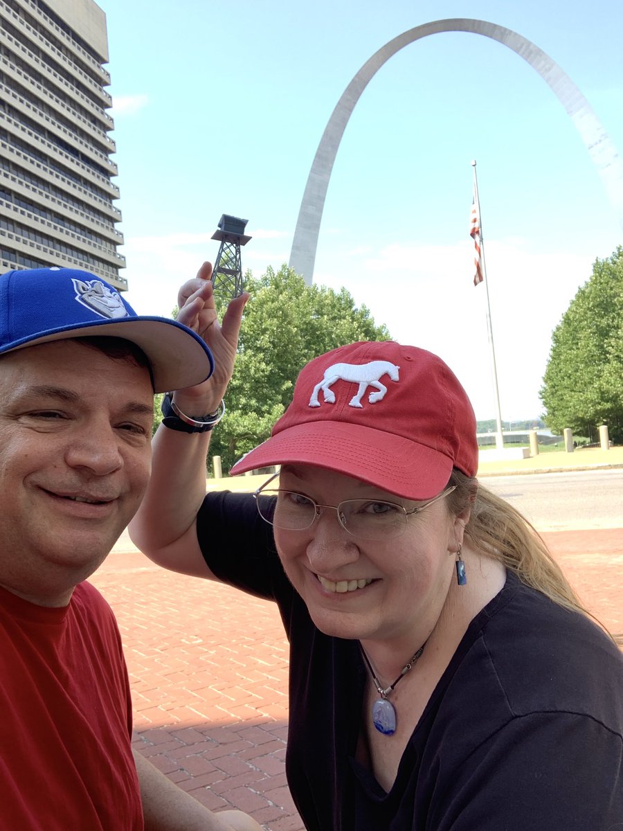 stlDenise3D's tweet photo. Here’s the Tokoroa Airfield Tower at the Gateway Arch! #savetheTower @xjet @Phrozen3D https://t.co/k2pXYkfves