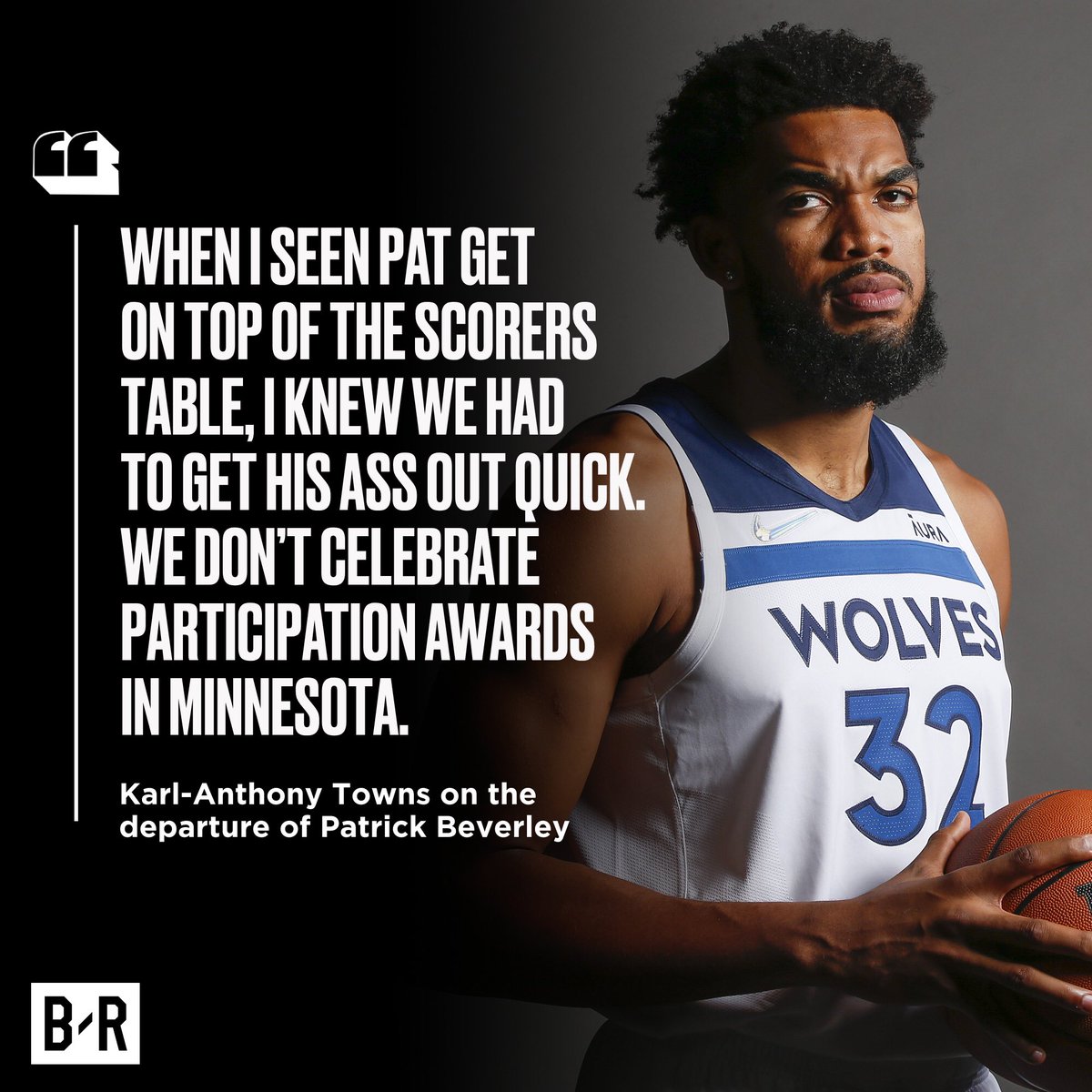 Karl-Anthony Towns had this to say about Patrick Beverley being traded 👀