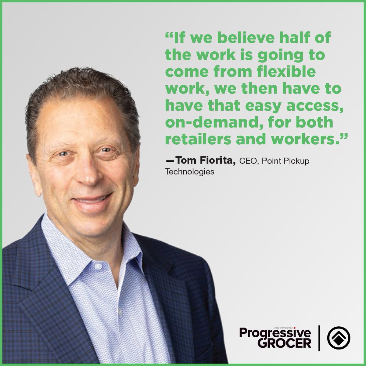 Our CEO, Tom Fiorita, is featured in this month’s issue of <a href="/pgrocer/">Progressive Grocer</a> giving his insights on how Point Pickup is helping to usher in the Care Economy.

hubs.la/Q01hqdTk0

#careeconomy #supplychain #ecommerce #flexlabor #ondemanddelivery #fulfillment #gigwork