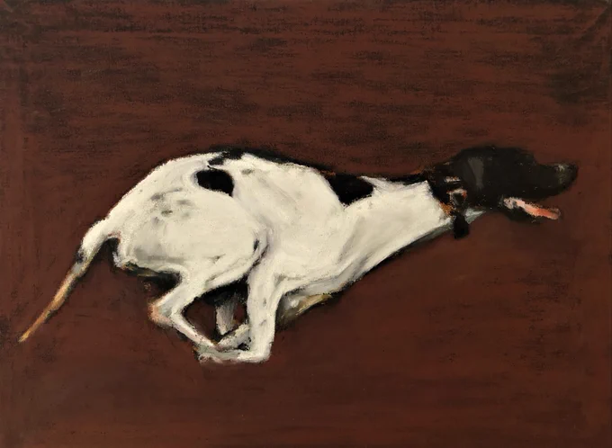 Pointer 2. Oil on canvas 30 x 40cm. 2022
