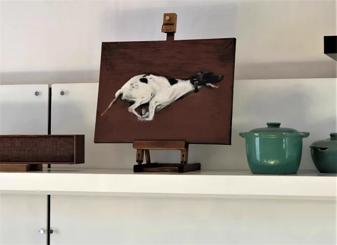 Pointer 2. Oil on canvas 30 x 40cm. 2022