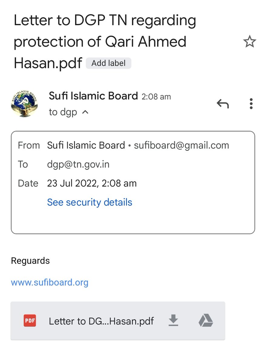 sufiboard's tweet photo. Qari Ahmed Hasan Sahab will be addressing a gathering on the subject HUSSAINIYAT AUR HIND, the role of Hussaini Brahmins in Karbala. A programme for National Integration which will be held on 24/06/2023 at Pernumbet Vellore. @PMOIndia @HMOIndia @tnpoliceoffl https://t.co/ZgLGCNcKPb