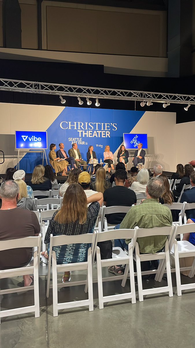 seattleartfair's tweet photo. NOW 🔛 UNTIL 3PM 

Current Trends in the Art Market: Health or Hype Cycle?

Presented by @PerkinsCoieLLP @ChristiesInc &amp; @AIGinsurance 

Join us! https://t.co/flyrObISQK