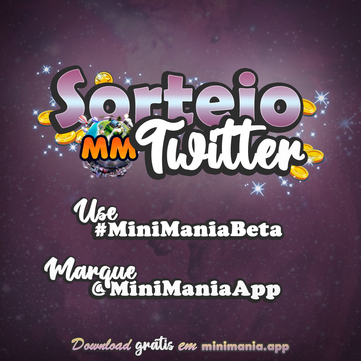 MiniManiaApp's tweet image. Sorteio de 10.000 Moedas aqui no Twitter! Basta postar alguma foto ou vídeo utilizar a #MiniManiaBeta e nos marcar! Não perca essa oportunidade de ouro, corre para postar várias coisas para participar e ter a chance de ganhar!
#MiniMania #smallworlds #minimundos