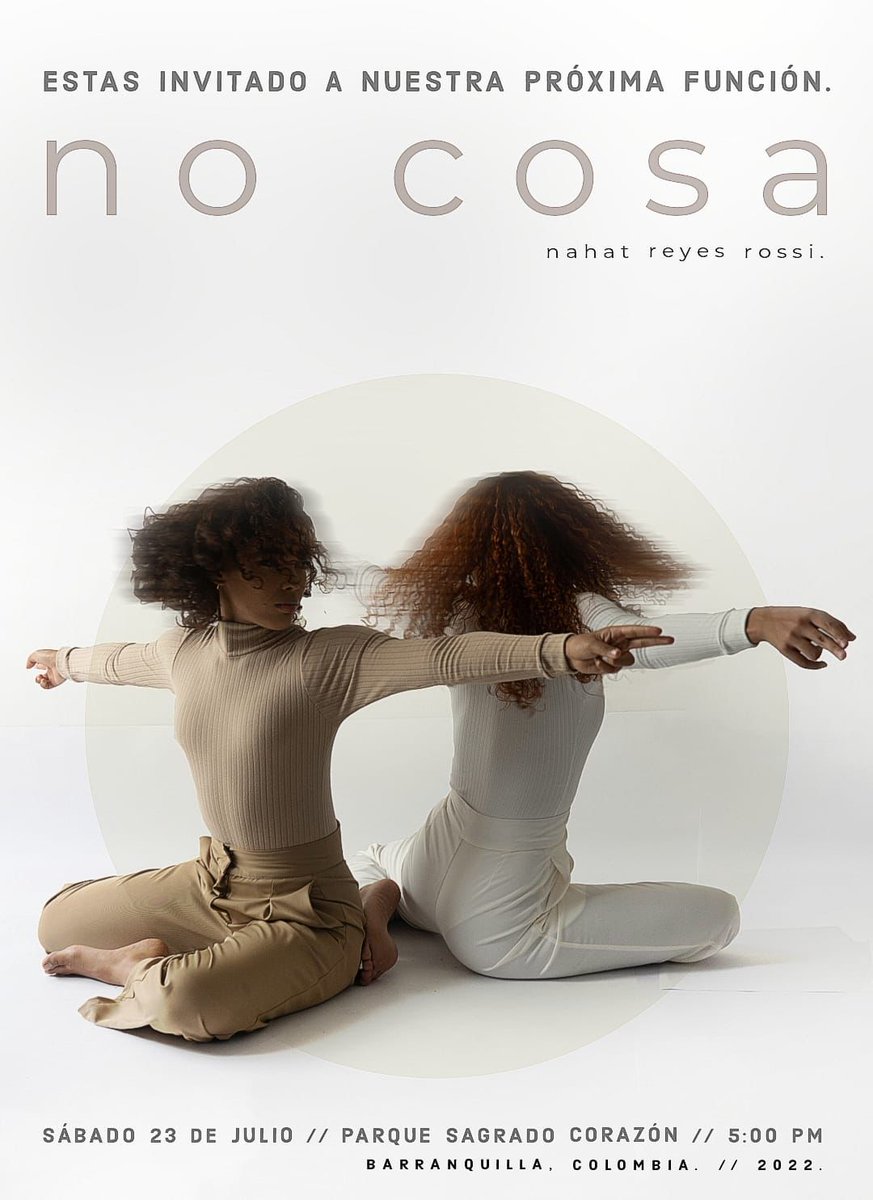 ExtraNoticiasCo's tweet photo. #BuenPrograma. Mañana sábado Danza Contempóranea al aire libre en Barranquilla en el Parque Sagrado Corazón desde 5pm. @ControlUrbanoBq ,@alcaldiabquilla https://t.co/lKlxjVu5bE