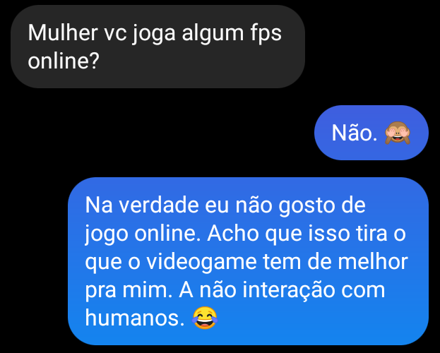 danielle8farias's tweet photo. Meus novos amgs quando descobrem que eu gosto de jogar. 🙈😂 https://t.co/PoNBXhJefG
