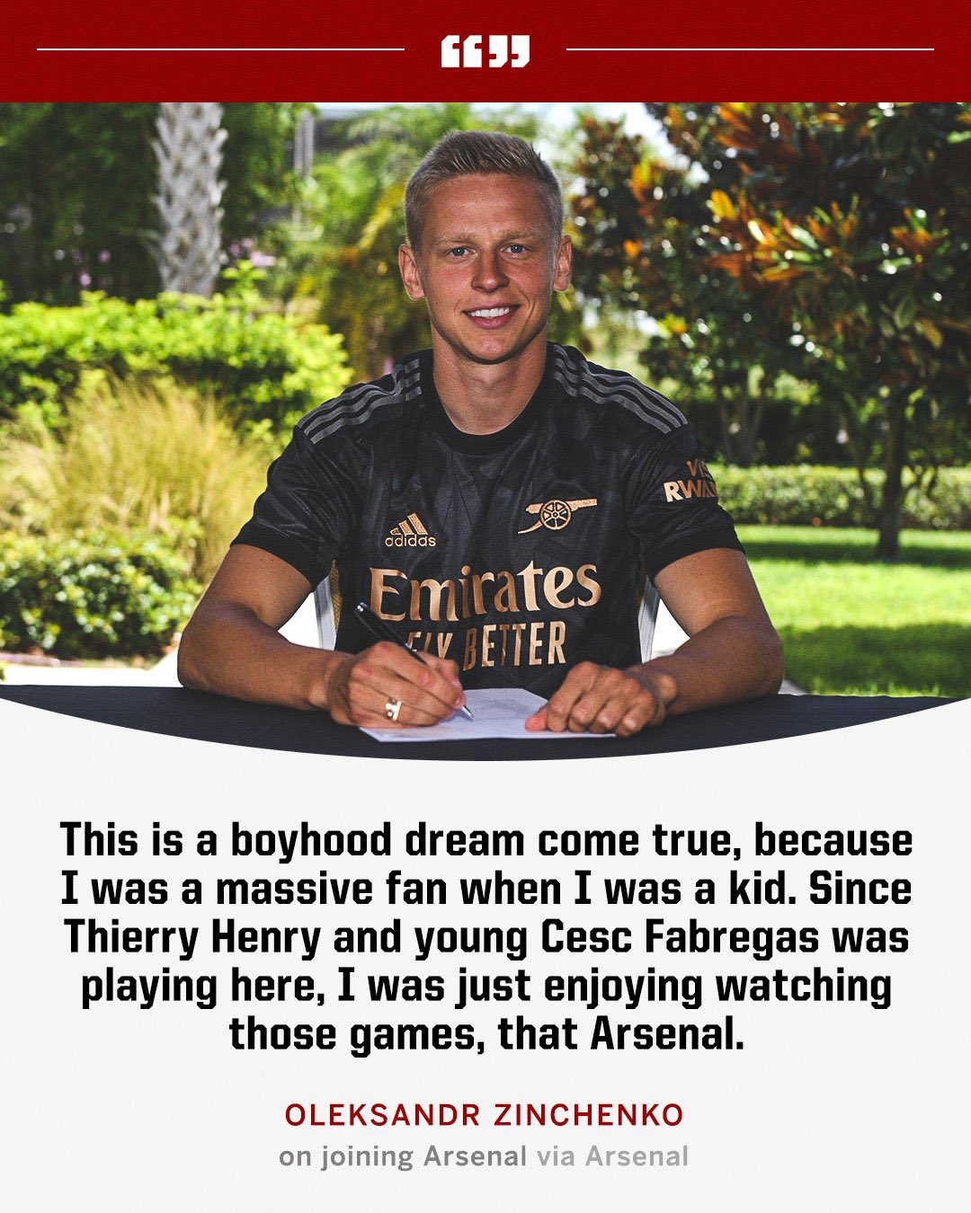 ESPN UK on Twitter "Zinchenko is living his boyhood dream ️ https//t