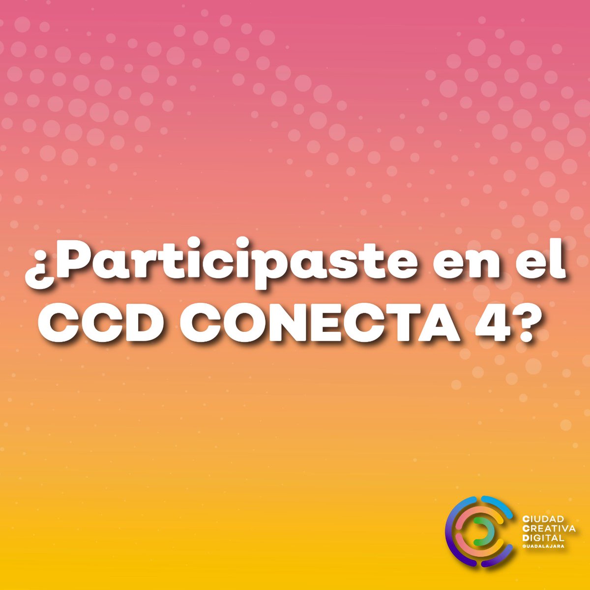 CCDJALISCO's tweet photo. Cuéntanos tu experiencia en #CCDConecta4 ¿Con cuáles mentores o empresas te entrevistaste? ¿En qué taller o conferencia participaste? ¿Qué es lo que más valoras del evento? Queremos saberlo todo y brindarle un poco de reconocimiento a los talentos que nos apoyaron. ¡Te leemos! https://t.co/F09n70T11A