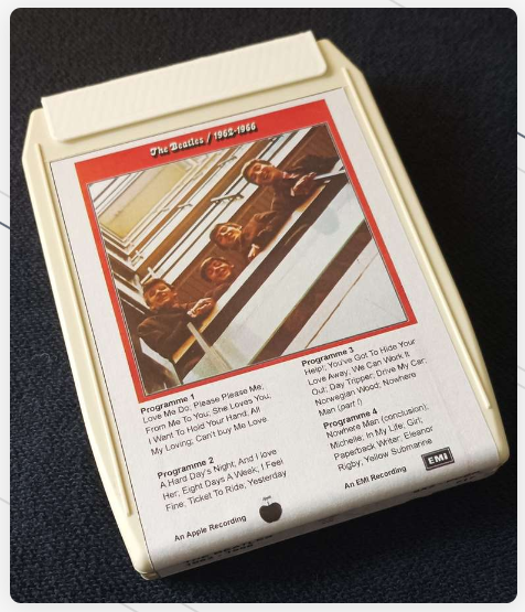 renew_retro's tweet image. Re-imagined cover for The Beatles 1962-1966 8-track cassette tape retrorenew.co.uk free to download and spruce up your collection.