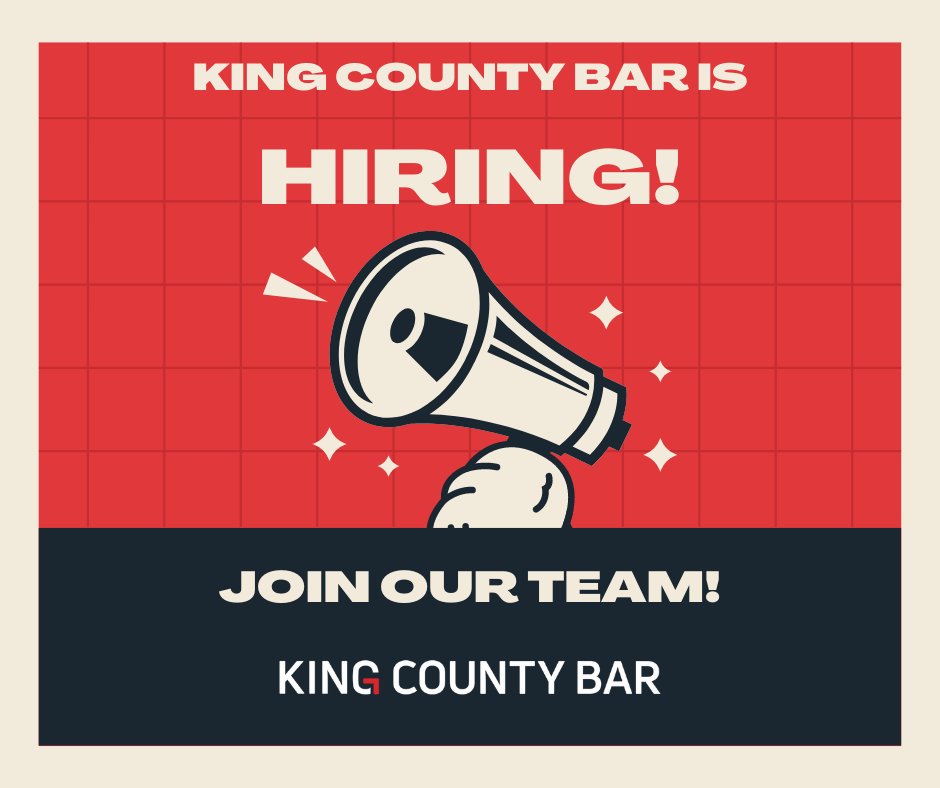 King County Bar is hiring! Seeking an Accounting Coordinator to join our team. For further information and to apply (by July 31st), go to: kcba.org/About-KCBA/Job… #hiring #accounting #team #kingcountybar #job