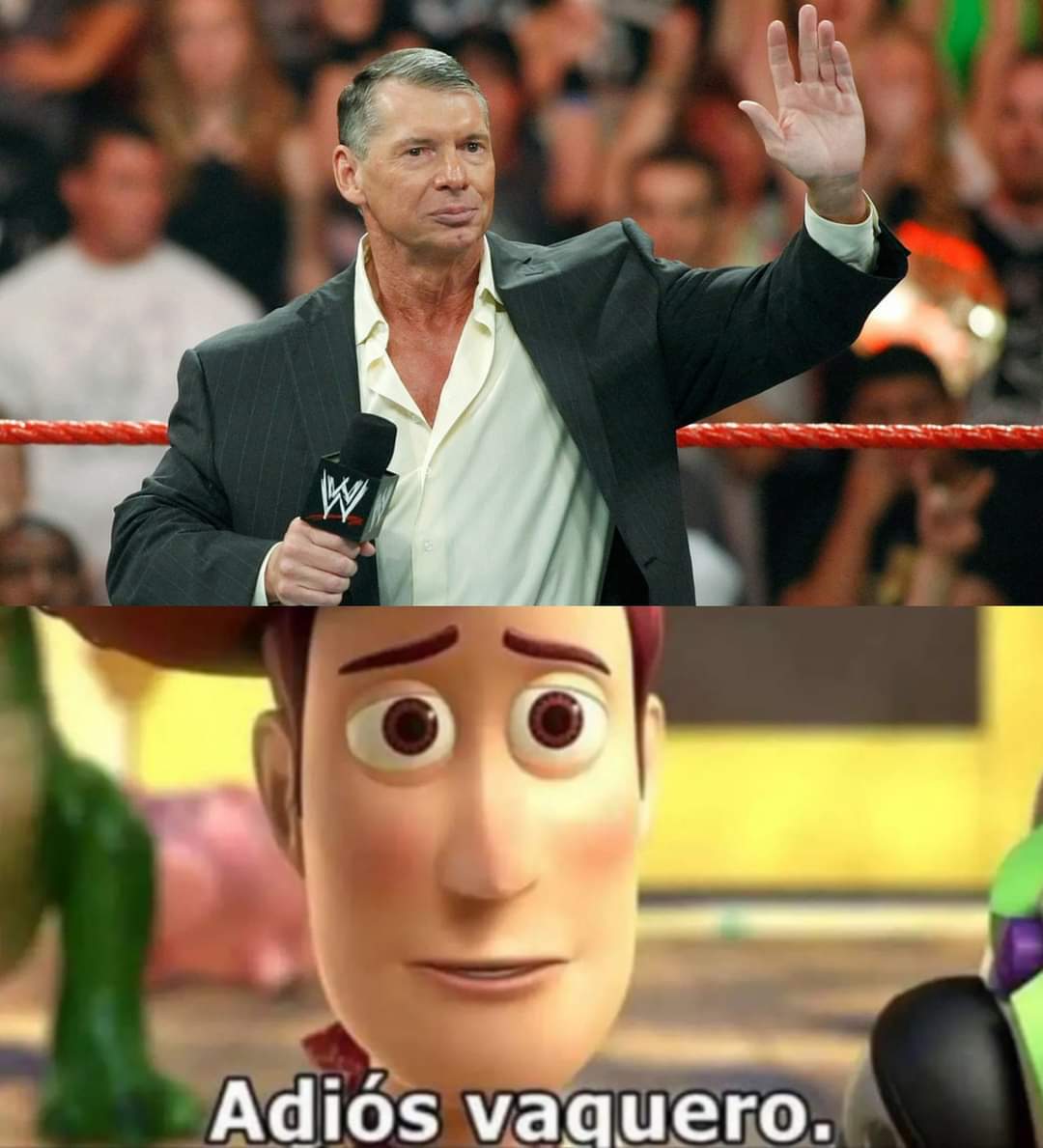 pchile_web's tweet photo. 🔴VINCE MCMAHON DICE ADIÓS A LA #WWE | 65 años de su vida le dedicó a la WWE para convertirla en el fenómeno mundial que es hoy en día. Vince McMahon ha decidido descansar y retirarse de la WWE. https://t.co/uwe2PXHfBR