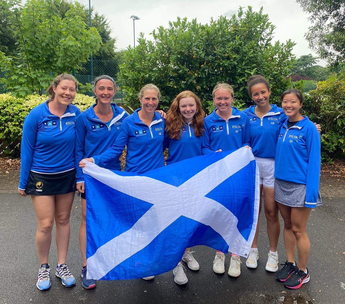 eostennis's tweet photo. All this good news is exhausting 😅 our Womens County Cup team celebrate promotion 💪🎾🎾 well done Team East, brilliant effort #proud  #tennis #counties #womeninsport #WomenPower #WomenSupportingWomen #community #promotion #LTA https://t.co/QM3zQVMZqC