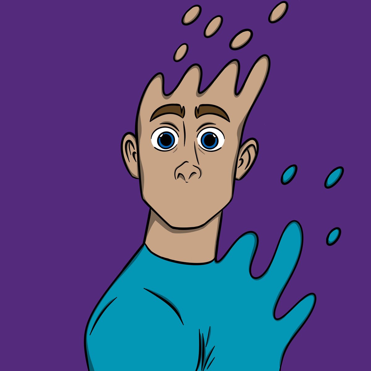 Here is something that i drew when i let my brain go on a wild one. 

“Mr. Mouthless” a person who keeps everything to himself and lets his imagination take him to places he always dreams of.

#NFTs #Solana #SolanaNFT