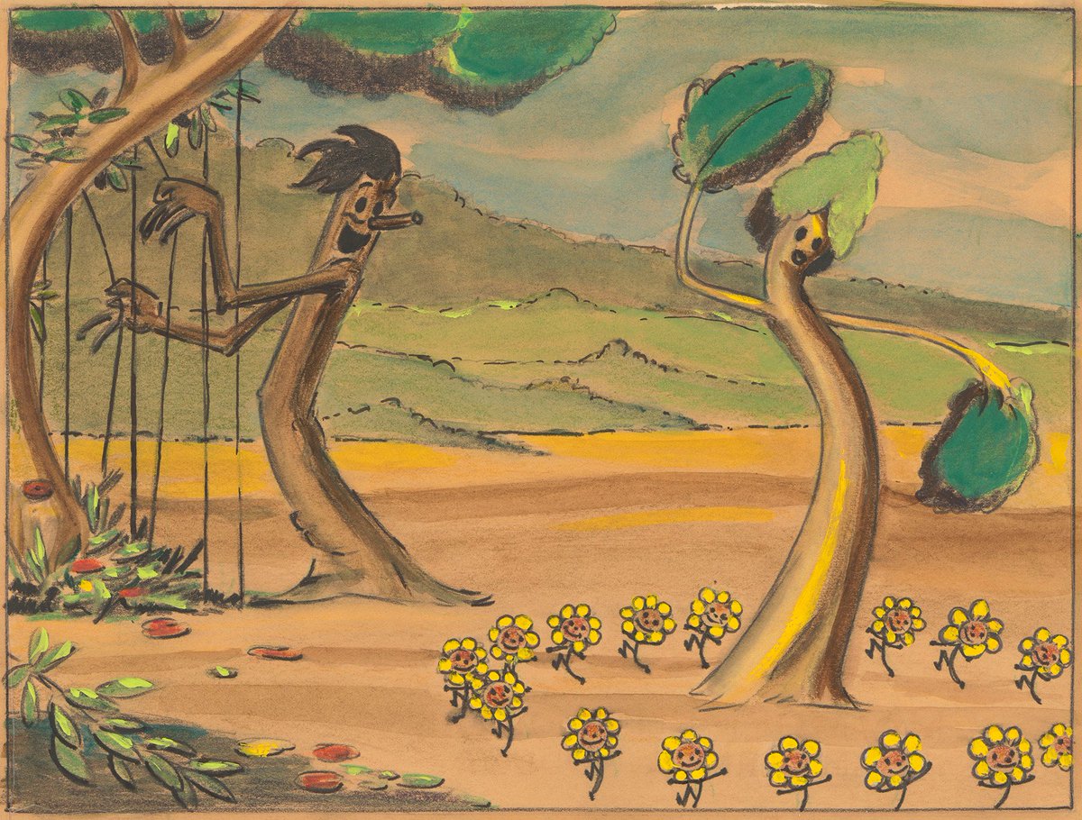 DisneyAnimation's tweet image. 90 years ago, the first Disney animated short in three-strip Technicolor and 29th Silly Symphony "Flowers and Trees" premiered in theaters! 🎨: Walt Disney Animation Research Library