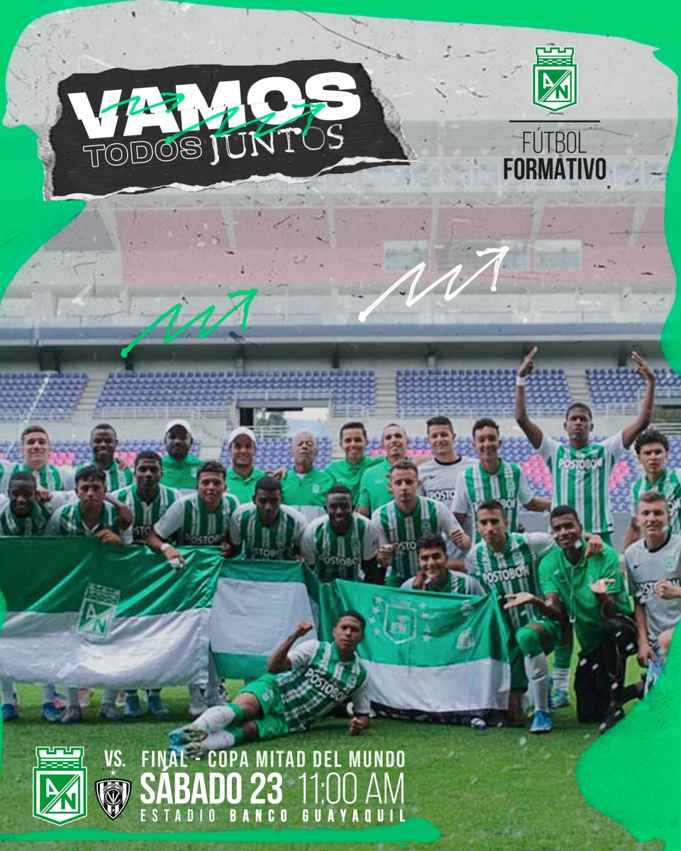 🎶 Llegaron los fuertes, se visten de VERDE💚

Oh, oh, oh, Mi Nacional, olé, olé, mi Nacional 🎶🇳🇬

📺: <a href="/DIRECTVSports/">Claudia Antunes Gomes</a> 

#FormativoVerdolaga