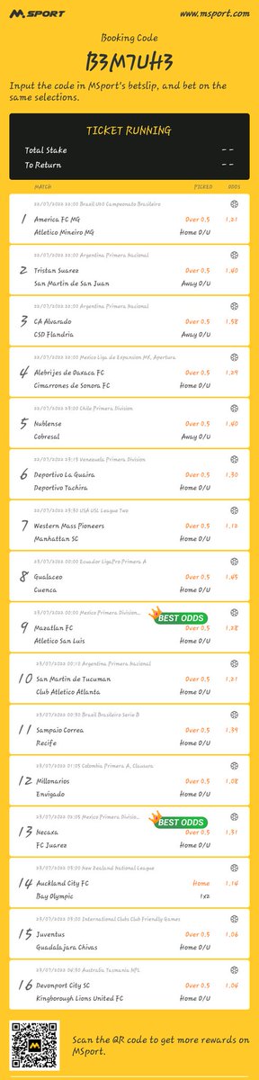 bmf_underrated's tweet image. 💚39 odds on night games

Msport 🇬🇭:B3M7UH3

🔞bet responsibly

@ConvertBookie 
@sheman9090 
@Jontech_tips