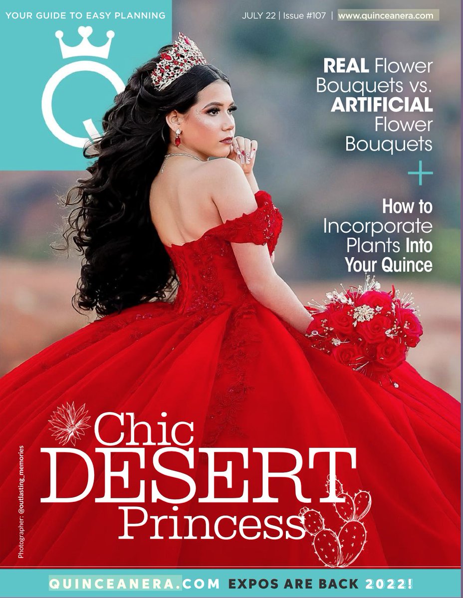 Into the #desert, we go! Get inspired and lost in the desert with this chic #theme fit for a desert princess. Also, find out how to make a desert theme #flower by learning about the types of plants you can include at your #quince and more. joom.ag/RJCd