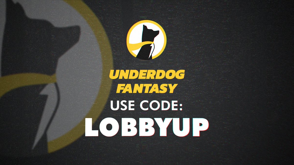Lobby Up! is working with @UnderdogFantasy to give the community some larger prize pools and some opportunities to play some fun and rewarding fantasy contests!

Use Code: LOBBYUP for your first time deposit and U.F. will match your deposit up to $100!