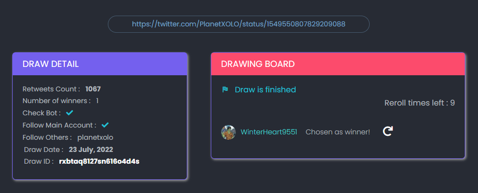 PlanetXOLO's tweet photo. We have our winner of the Villager pulled in the XOLO Keys tutorial video!

Congrats to @WinterHeart9551 🎉 https://t.co/xBCbfZFIRe