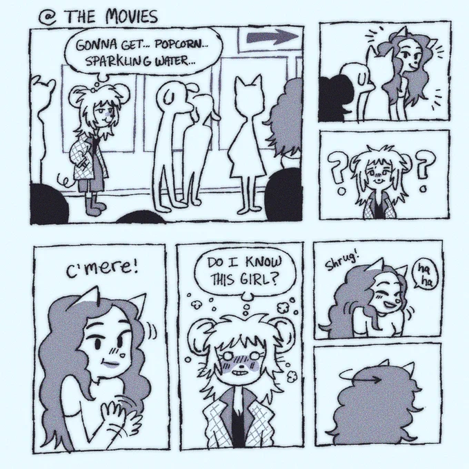 Diary comic about going to the movies 