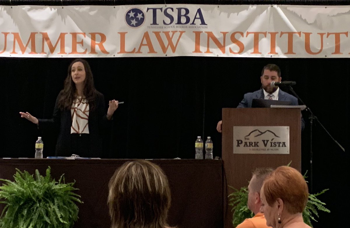 Proud of a Dickson County connection, to present at TSBA Summer Law Conference.  Thank you to Mrs Emiley Warren and Mr Ben Torres for sharing. We appreciate your help.