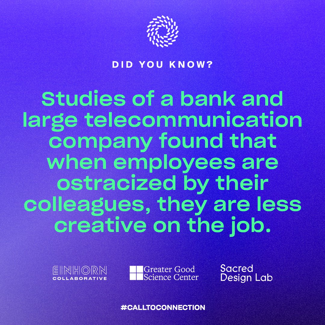 BuildersMvt's tweet photo. There’s less space for inspiration when there is alienation. #CallToConnection
@einhorncollab @GreaterGoodSC @caspertk https://t.co/wAX04SxprZ