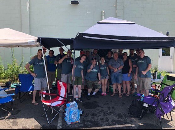 KeystoneHops's tweet image. Come out to Keystone Homebrew tomorrow for Club Barrel Brew! Interested in brewing? Come by our tent tomorrow and see what it’s all about. Keystone Hops will be among nine clubs brewing onsite tomorrow. Cheers. @keystonehb @keystonehops @waroftheworts #sweatingandbrewing