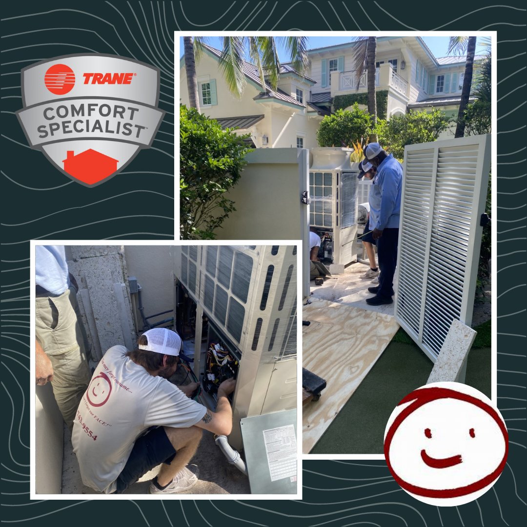 Here is one of our awesome install crews completing an A/C system changeout on Jupiter Island!!

Keep up the amazing work guys!!!

#installcrew #changeout #airhandler #airconditioner #iaq #installation #ductless #maintenance #trane #tranecomfortspecialist #jupiterisland