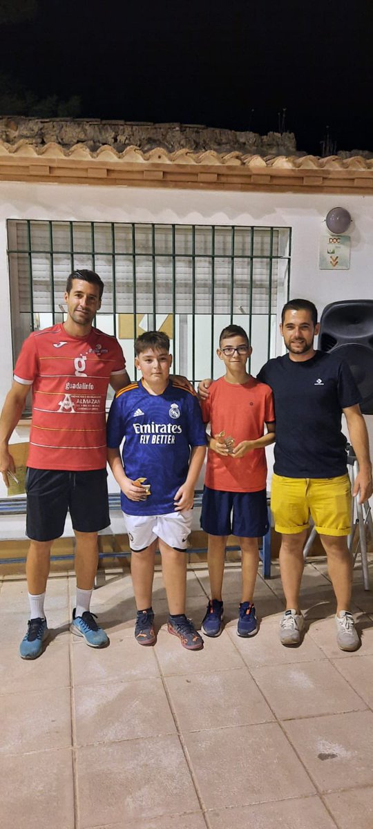 Campeones categoría Junior, David y Pedro, Enhorabuena!!! <a href="/AytoCarcheles/">Ayto. de Cárcheles</a>