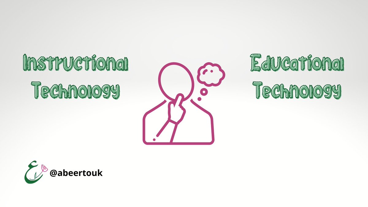 الفرق بين:
#Educational_Technology
 #Instructional_Technology

ecampus.unza.zm/educational-in…