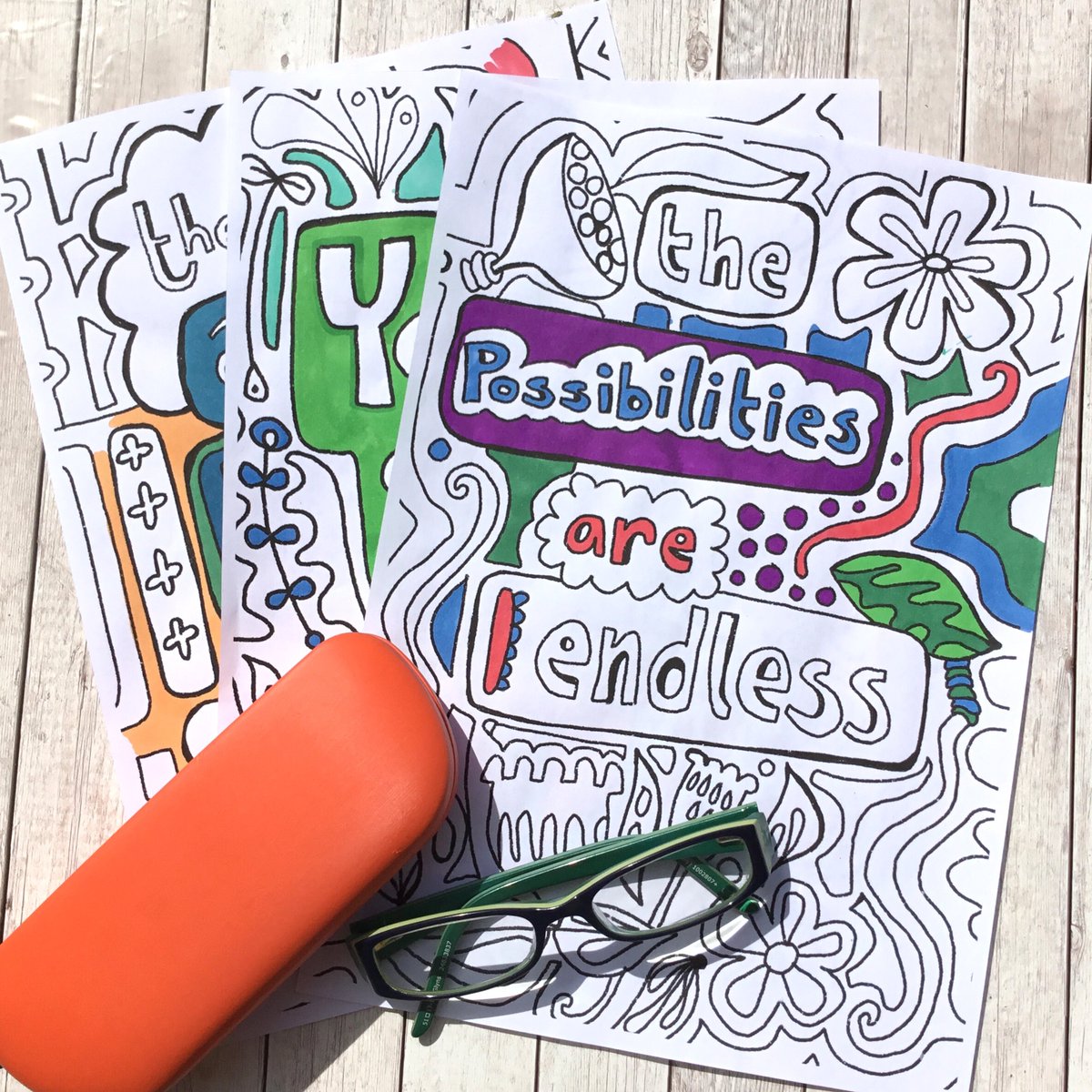 buck_lj's tweet photo. Quote Colouring Page, Instant Download PDF, The Possibilities Are Endless, Positive Affirmations, Self Care, Mindfulness. https://t.co/cWI88MioF2 #Etsy #Slumbermonkey #ColouringSheet https://t.co/2LhM5nYHfN