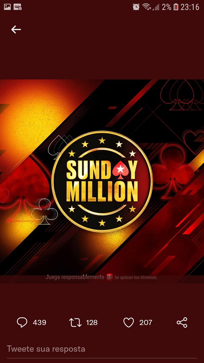 Benkgm1's tweet photo. @PokerStarsLatam [beniciokgm]
#SundayMillion https://t.co/037F1mYisz