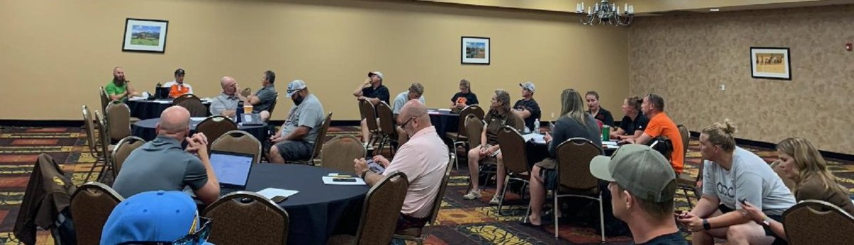 MrGhormley's tweet photo. #WYOcoaches a quick view into the hard work that occurs setting up for the 2022 WCA Conference! https://t.co/ySst2BuHfj