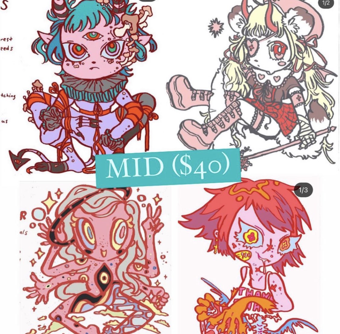 price tiers are as listed. payment is required upfront through v3nm0 or p4yp4l ๐ more info can be seen on my instagrum