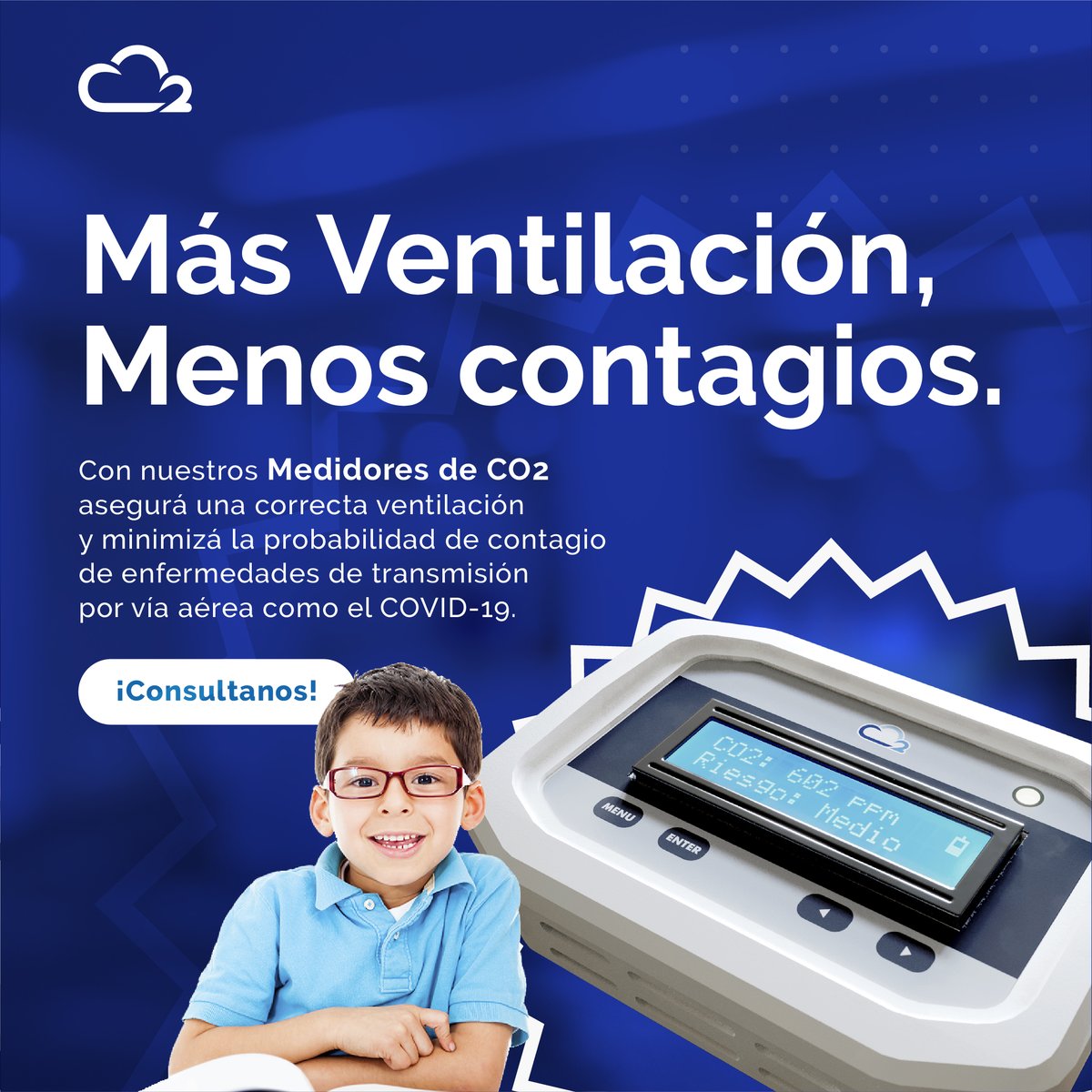 ventilemos's tweet photo. 👉 Con nuestros Medidores de CO2, monitorea constantemente y asegura una correcta ventilación, minimizando la probabilidad de contagio de enfermedades de transmisión por vía aérea como el COVID-19.
🌐 https://t.co/82mMuIUTd7
#monitoresco2 #co2monitors #cleanairforhealth https://t.co/PatUjVOY8t